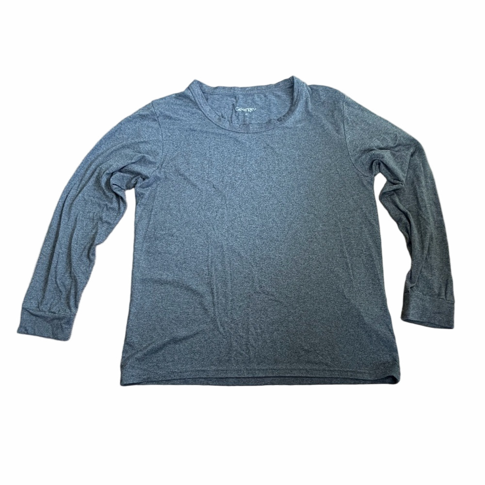 George Men’s Stretchy Gray Long Sleeve Top